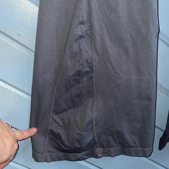 Free People Movement x The Class Good Karma grey flare onesie NEW - Picture 6 of 8